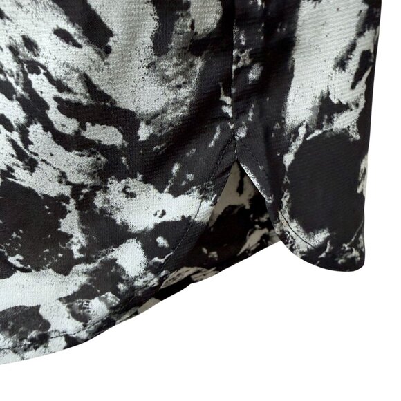 BOB MACKIE Blouse Large Black Artsy Print Tie Neck Long Sleeve Womens Top NWT - Picture 11 of 11